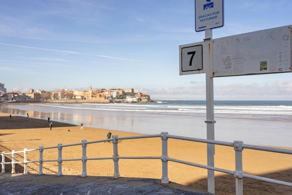 Ferienwohnung Escalera 7 Gijón Exterior foto